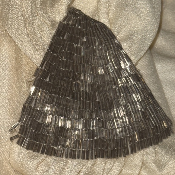 Harry Acton for After Five Vintage embellished draped back ivory gown maxi dress - Picture 11 of 12